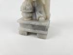 7" Vintage Hand Carved Soapstone Shou Figurine