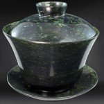Chinese Soapstone Tea Bowl with Saucer