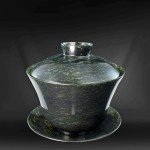 Chinese Soapstone Tea Bowl with Saucer
