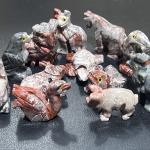 Mini Soapstone Animal Carvings - Pack of 10