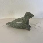Hand-Carved Inuit Soapstone Seal Figurine