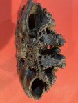 Hand Carved Chinese Soapstone Floral Mountain Sculpture