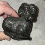 Hand Carved Ram Big Horn Sheep Soapstone Figurine