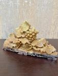 Chinese Soapstone Carving of Grapes Vine