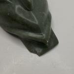 Inuit Green Soapstone Hand-Carved Bird Figurine