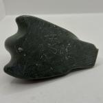 Inuit Green Soapstone Hand-Carved Bird Figurine