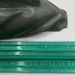 Inuit Green Soapstone Hand-Carved Bird Figurine