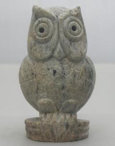 Soapstone Owl Sculpture Figurine – 3 Inches Tall