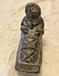 Hand Carved Inuit Soapstone Sled Figure 4" x 3.25