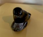 Vintage Signed Soapstone Inuit Seal Sculpture 1977