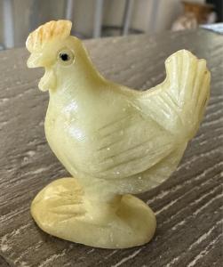 Vintage Chinese Soapstone Chicken Figurine 1.5