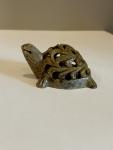 Green Soapstone Turtle Figurine Nested Design