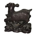 Hand Carved Soapstone Goat Family Figurine