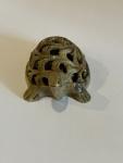 Green Soapstone Turtle Figurine Nested Design