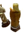 Vintage Chinese Soapstone Carved Figures Set