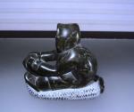Inuit Soapstone Carving - Vintage Eskimo Sculpture