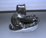 Inuit Soapstone Carving - Vintage Eskimo Sculpture