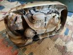 Handmade Chinese Soapstone Turtle Carving