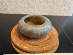 Vintage Chinese Soapstone Brush Washer - Qianlong Mark