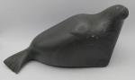 Inuit Soapstone Seal Figure - Vintage Hand Carved
