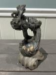 Hand Carved Vintage Chinese Soapstone Dragon Figurine