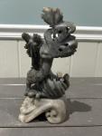 Hand Carved Vintage Chinese Soapstone Dragon Figurine