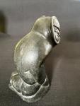 Inuit Soapstone Seal Hunter Carving, Signed & Numbered