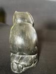 Inuit Soapstone Seal Hunter Carving, Signed & Numbered