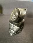 Inuit Soapstone Seal Hunter Carving, Signed & Numbered