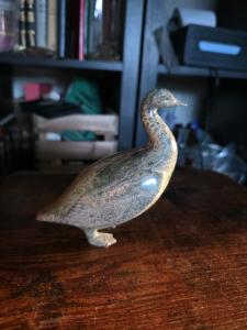 Inuit Goose Soapstone Carving - Iqaluit Design