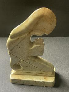 Vintage Soapstone Carving Figurine Paperweight Sculpture