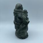 Hand-Carved Soapstone Wolf Sculpture from Canada