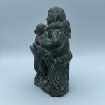 Hand-Carved Soapstone Wolf Sculpture from Canada