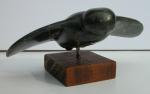 Inuit Owl Soapstone Sculpture - Vintage Carving
