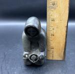 Inuit Hand Carved Soapstone Figurine - 3.5”