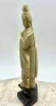 Hand-Carved Vintage Soapstone Quan Yin Statue 7”