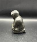 Inuit Hand Carved Soapstone Figurine - 3.5”