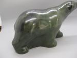 Tamarack Carved Soapstone Polar Bear Sculpture 9.5