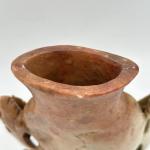 Vintage Soapstone Vase with Bird Design, 10.75