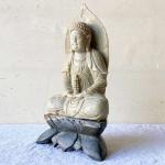 Chinese Soapstone Buddha Sculpture, Hand Carved