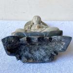 Chinese Soapstone Buddha Sculpture, Hand Carved