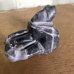 Inuit Fisherman Soapstone Carving Figurine