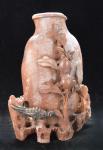 Classic Chinese Soapstone Carved Vase Sculpture