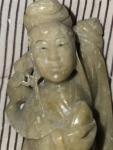 Antique Hand-Carved Chinese Soapstone Statue