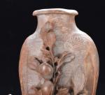 Classic Chinese Soapstone Carved Vase Sculpture