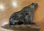 Inuit Soapstone Bear Sculpture - 4” x 3”