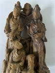Chinese Soapstone Hand Carving with Figural Scene