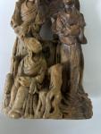 Chinese Soapstone Hand Carving with Figural Scene