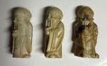 Hand Carved Chinese Soapstone Longevity Figurine Lot