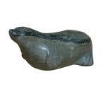 Inuit Seal Soapstone Sculpture - Artist Signed